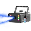 U'King 1500W Smoke Machine RGB 6 LED Fog Machine with Remote Control DJ Disco Christmas Stage Effect Wedding Fogger Machine