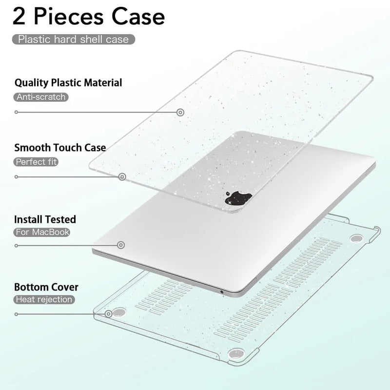 for Macbook Pro 14 16 M3 A2991 2981 A2992 2023 M2 Air 15 Case for Air 13.6 2022 Pro 13 inch Case  for M1 Air 13 A2337 Hard Shell