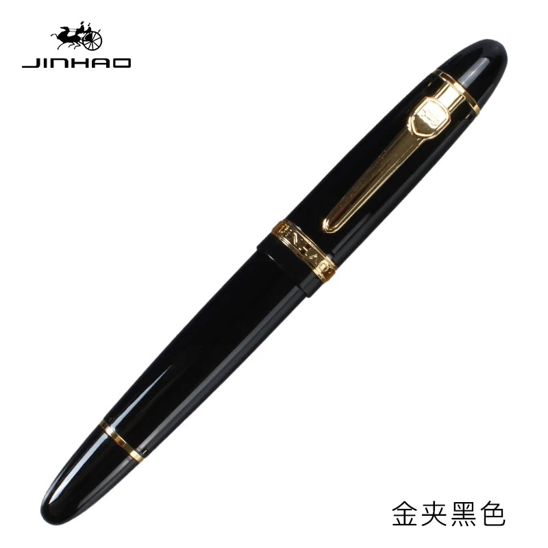 Jinhao Luxury 159 Fountain Pen High Quality Metal Inking Pens for Office Supplies School Supplies Stationery Pens for Writing