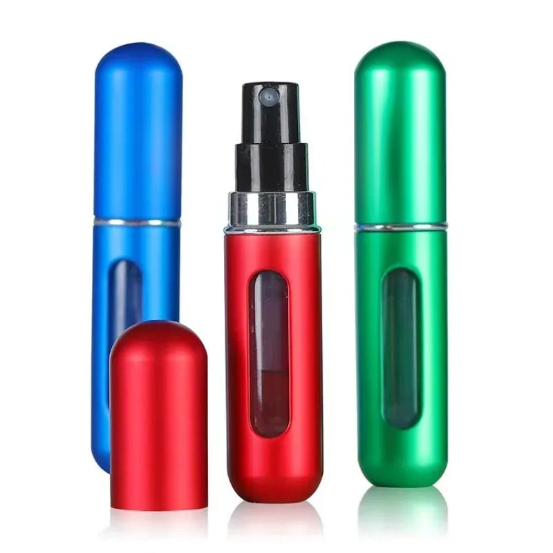 5ml Perfume Atomizer Portable Liquid Container For Cosmetics Traveling Mini Aluminum Spray alcochol Empty Refillable Bottle