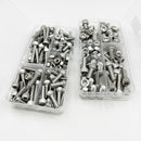304 Stainless Steel Allen Hexagon Hex Socket Cap Head Screw Bolt and Nut Set M2 M2.5 M3 M4 M5 M6 M8 Hexagonal Head Screw Kit