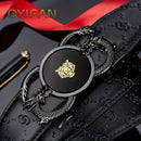 Business Men's Belt Genuine Luxury Brand Belt Metal Buckle Belt High Quality Genuine Leather Belt with Casual Pants Jeans