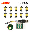 10PCS 0.8mm Pin RGB LED Building Blocks USB Lamp DIY Street Light City Electric Decorate 1X1 Brick Compatible All Brands
