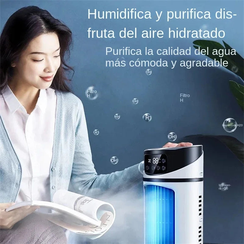 Portable Mini Air Conditioner Air Cooler Fan Water Cooling Fan Air Conditioning Air Cooler For Office Mobile Air Conditioner