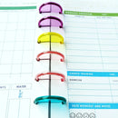 12pcs 35mm Binder Chest Mushroom Hole Discs Loose-leaf Button Binding Buckle Mushroom Planner Rings Discbound Planner Discs