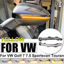 For VW Golf 7 MK7 7.5 GTI R Sportsvan Touran L II Car LED Dynamic Turn Signal Light Flasher Flowing Water Blinker Flashing Light