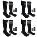 Winter Heating Socks With Battery Box Rechargeable Anti-Cold Unisex Thermal Heated Foot Warmer Outdoor Camping Ski Sports Winter