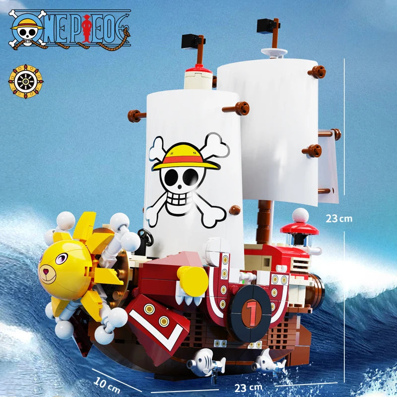 New One Piece Luffy Sorona Misanji Anime Action Model Puppet Assembled Building Block Toy Children's Birthday Christmas Gift