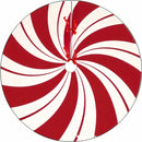 30/36/48 Inch Red Swirl Christmas Tree Skirt Sweet Candy Cane Navidad Tree Skirt Base Mat Ornament New Year Christmas Home Decor