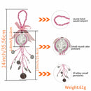 Saint Benedict Medal Protection Blessing Charm Pink Enamel Double Side Catholic San Benito Medalla Cross Charm Easter Gift