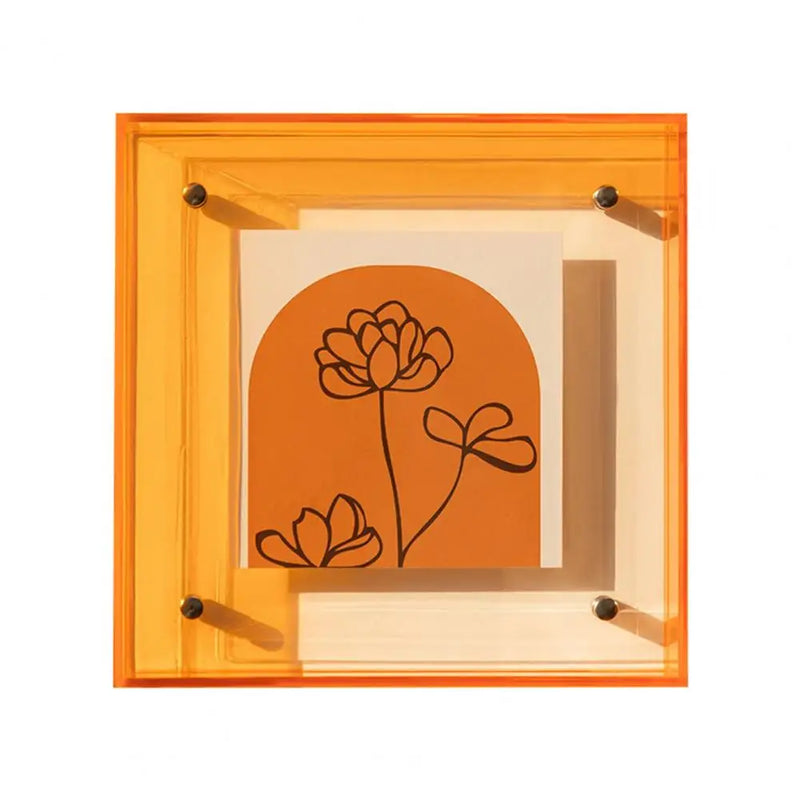 Pictures Frame Acrylic Photo Frame Ornaments Printing Framing for Diy Home Decor Translucent Colorful Desk/wall Mount Display