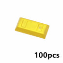 City Treasure Gold Silver Diamond Safe Box Building Blocks Jewel Dollars Cash Coin Brick Compatible Figures Accessories Kids Toy