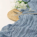 1PCS 10FT Dusty Sage Green Gauze Cheesecloth Boho Table Runner Wedding Party Event Decoration