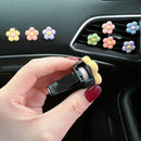 Cute Flower Car Perfume Clip Aromatherapy Air Conditioning Ventilation Ornaments Car Interior Decoration Supplies Car Scent