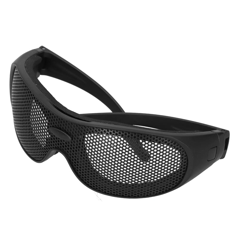 Impact Resistant Glasses Safety Goggles Impact Resistant Iron Mesh Pattern UV400 for Military Fans CS Outdoor Game Safety