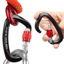 1/2PCS Climbing Rappelling Gear 25KN D-shape Professional Carabiner Screw Locking Gate Carabiner Quick Equipment Outdoor Tools
