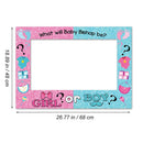 1Pcs Of Gender Revealing Pink Blue Footprints For Men And Women,Shower Party Photography Props Paper Frame