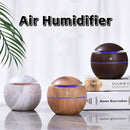 Air humidifier Mini home wood grain Mushroom humidifier USB Ultrasonic cold mist sprayer Aroma diffuser Purifier colorful