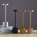 LED Rechargeable TouchTable Lamp Creative Restaurant Dimmable Metal Desk Light Eye Protection Reading Lamp Camping Light