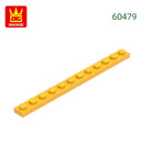 Wange 52Pcs/Lot 60479 1x12 Plate Building Blocks MOC Accessories Compatible with Construction Bricks Children Educational Toys