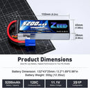 2pcs Zeee 3S Lipo Battery for FPV Drone 11.1V 120C 5200mAh EC5 Plug for RC Car Quadcopter Boat RC Airplane Model RC Parts дрон