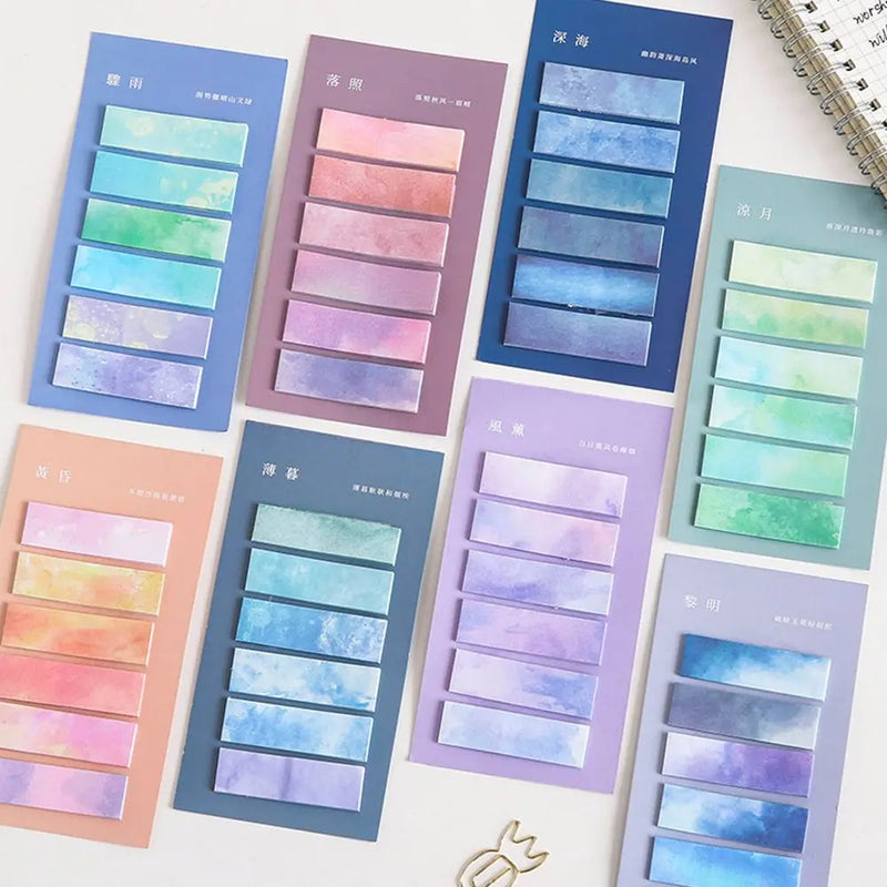 120 Sheets Notepad School Supplies Stationery Cute Paper Sticker Posted It Sticky Notes Index Memo Pad Bookmark