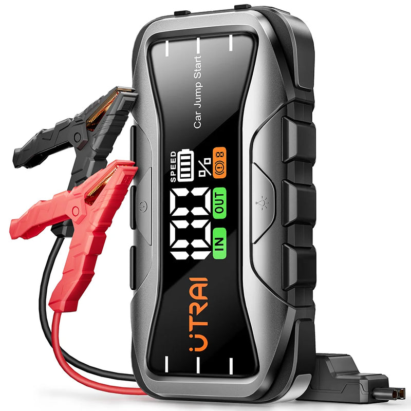 UTRAI  27000mAh Car Jump Starter Power Bank 6000A Car Booster Auto Emergency Starting Device Jump Start for Petrol Diesel