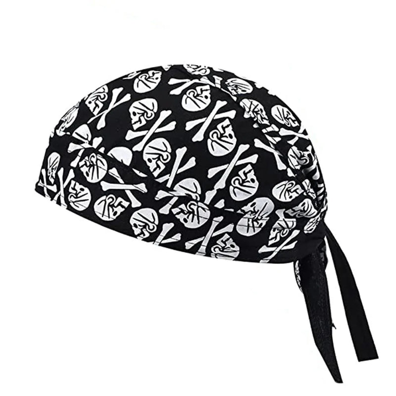 1Pcs Cycling Skull Pirate Cap Hat Bandana Head Wrap Breathable Helmet Liner Anti Sweat UV Sport Headband Scarf for Men and Women