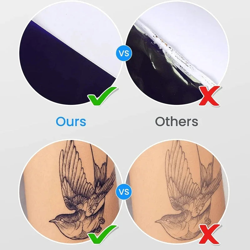 100PCS Phomemo M08F Tattoo Transfer Paper A4 Size Thermal Copier Stencil Paper High Quality Stencil for M08F Tattoo Printer