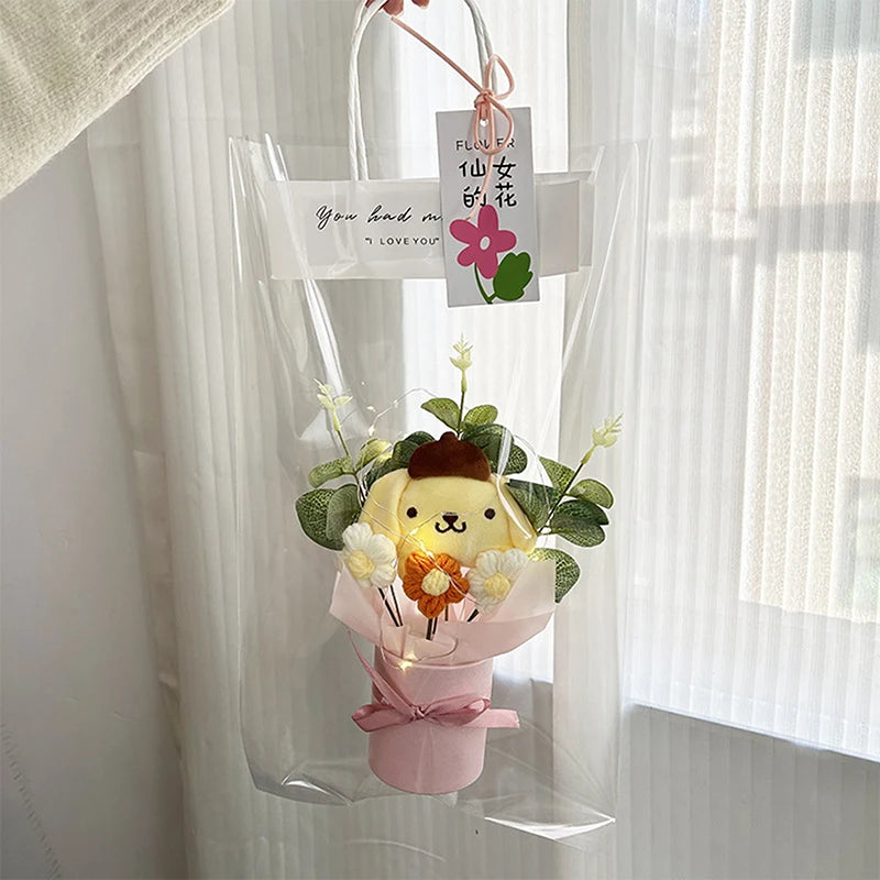 Cartoon Sanrio Plush Doll Kuromi My Melody Hello Kitty Graduation Bouquet Toy Valentine's Day Christmas Surprise Holiday Gifts