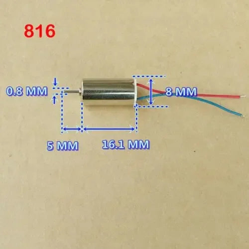 2PCS Micro 612 614 615 716 816 8520 Coreless Motor DC 3.7V 50000RPM High Speed Strong Magnetic  RC Drone Airplane Toy Model