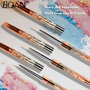 BQAN Rose Gold Nail Art Brush Gradient Gel Nail Brush Line Painting Brushes Nails Crystal Acrylic Liner Drawing Pen