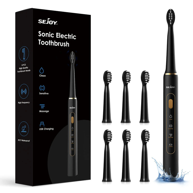 SEJOY Oral Cleaning Sonic Electric Toothbrush Personal Care Appliances IPX7 3 Modes Smart Rechargeable Automatic Toothbrush