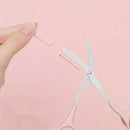 Curved Eyebrow Razor Eyebrow Scissors with Comb Eyebrow Trimmer Folding Eyebrow Trimmer Set - Hair Removal Beauty Tool