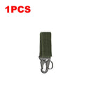 1-4PCS Tactical Hanging Buckles Nylon Webbing Carabiners Belt Triangle Keychain For Outdoor Climbing Camping Tools Accessories