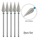 5pcs/lot Drill Bits for Nails Diamond Heads to Nails Milling Cutter for Manicure Cuticle Nail Cutter Tips Accessories Tools