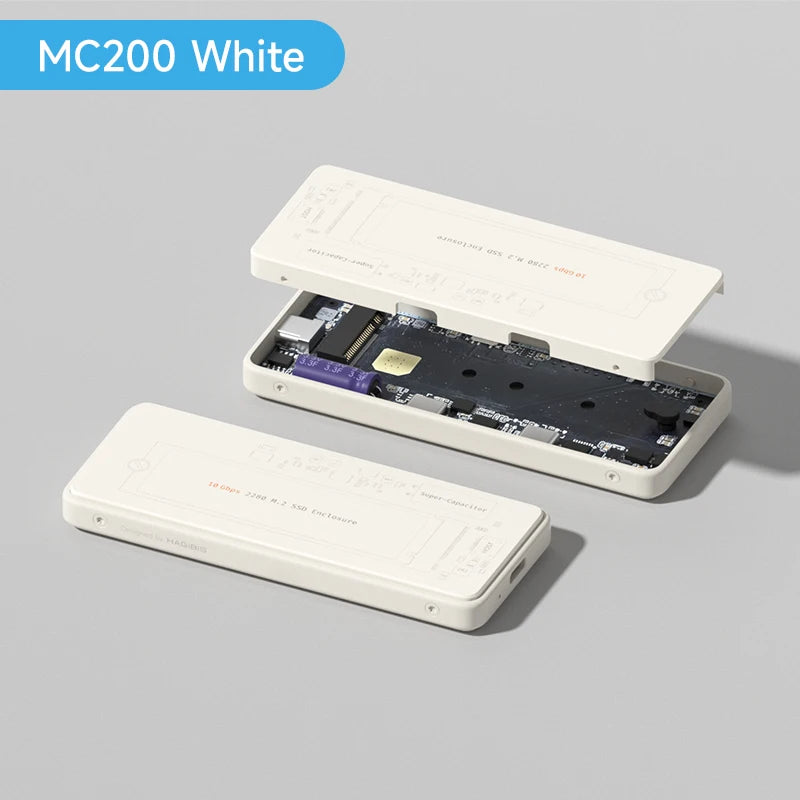 Hagibis M.2 NVMe SSD Enclosure Write Protect USB C 3.2 Gen2 to NVMe PCI-E M.2 SSD Case With 100W PD for iPhone 16 15 Pro MacBook