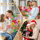 Flower Bouquet Building Set-Botanical Toy Rose Sunflower Home Plant Decor 18 Flowers Models Birthday Gift for Adult Women Kids8+