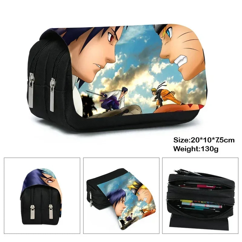 Naruto Naruto Stationery Box Primary and Secondary School Students Cartoon Anime Pencil Case Children's Toys Gifts