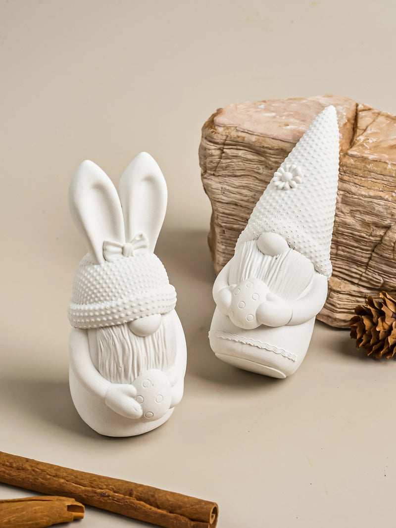 3D Beard Dwarf Easter Egg Silicone Mold Scented Candle Making Supplies Handmade Soap Plaster Ornaments Molds Home Party Decor