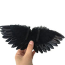 White Black Crafts Mini Feather Angel Wing 1/6 Doll 20cm Cotton Doll Decoration Party Birthday Gift Easter Valentines Day