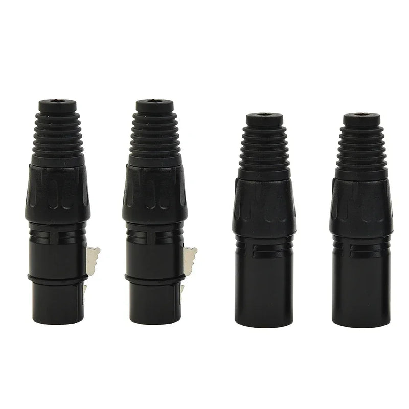 10/20pcs XLR DMX 3 Pin Male&Female MIC Snake Plug Audio Microphone Cable Connector Mic Cables Plug Connectors Singal Transmitter