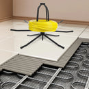 Pipe Reel Dispenser Rust-Resistant Heating Pipe Reel Decoiler Underfloor Heating System for Construction Sites/Factories