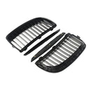 MagicKit Radiator Grilles For BMW 3 Series E90 E91 Saloon 2005-2008 Gloss Black  Front Kidney Grill Auto Car Accessories