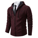 Mens Autumn Winter Sweater Hoodies Fleece Cardigan Zip Jacket Knitting Cardigans Fashion Casual Slim Fit Korean Mens Top Clothes