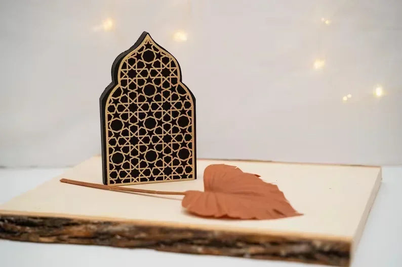 Eid Ramadan Decor for Tables Islamic Home Decor Wooden Moroccan Dome Decor