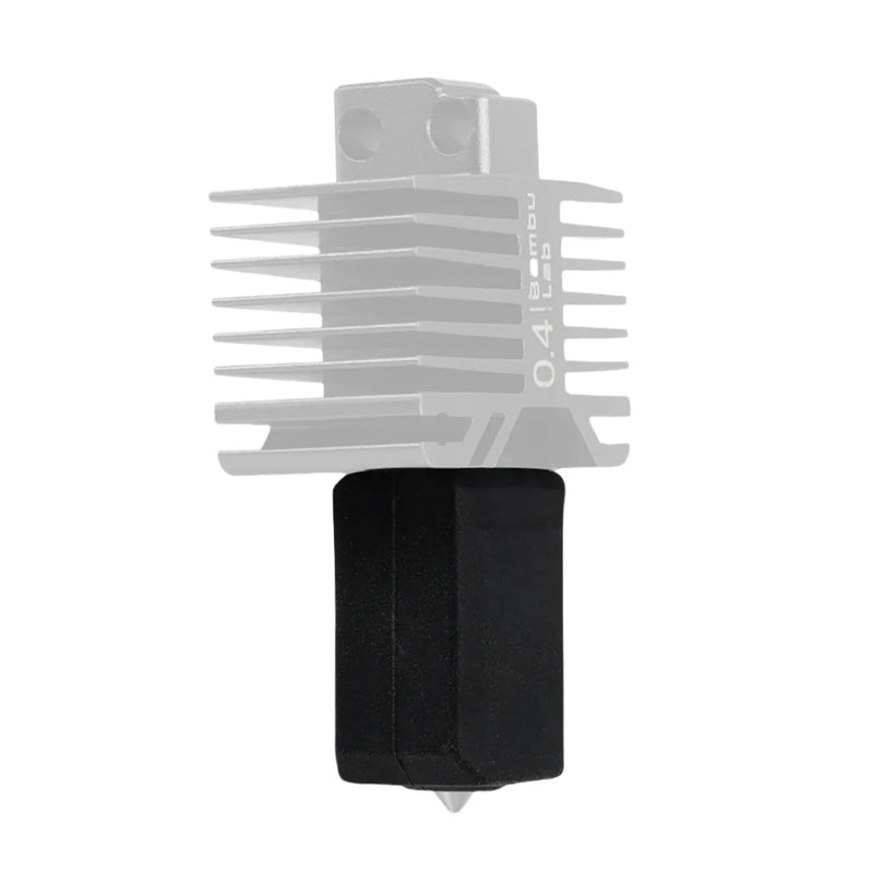 Silicone Socks For Bambu Lab X1 X1C P1P 3D Printer Hotend Extruder High-temperature Wear-resistant Black Silicone Sleeve Cover