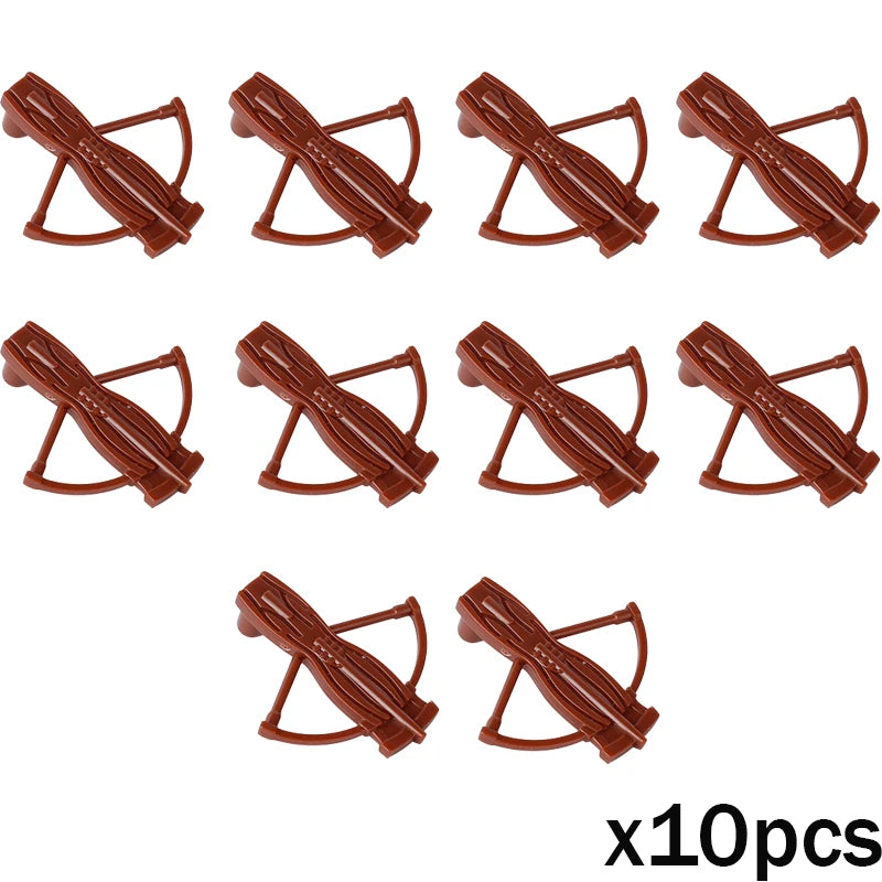 MOC Medieval Accessories Series Building Blocks Military Army Soldier Armour Shield Helmet Sword Crown Weapon Knight Bricks Toys