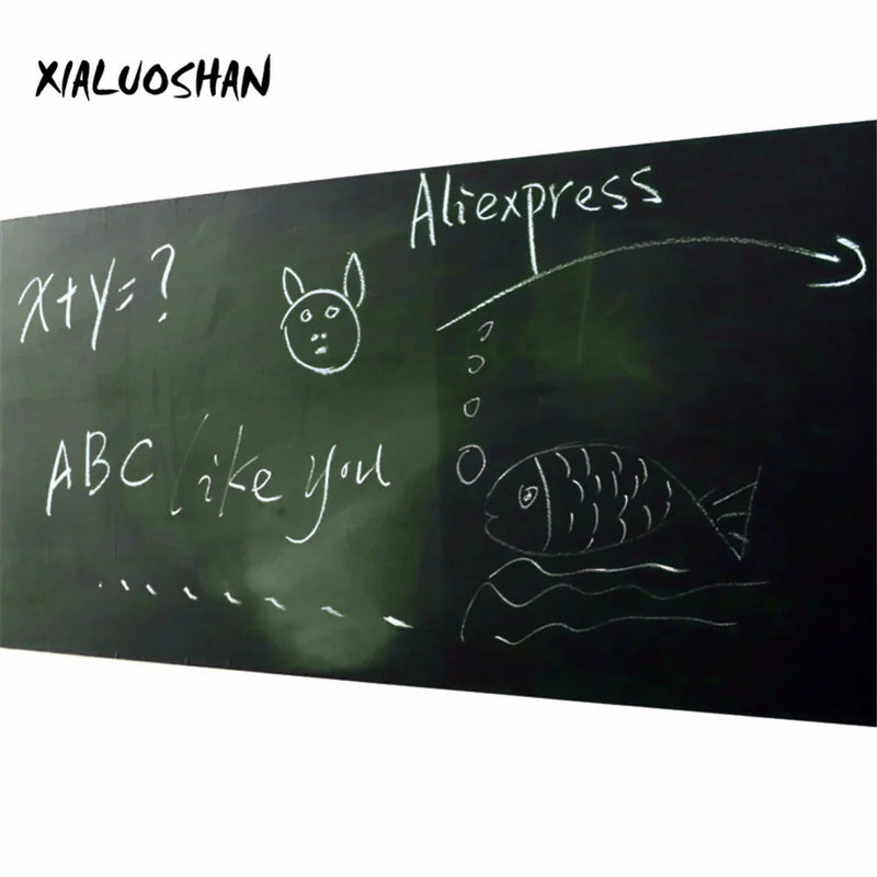 Self-adhesive Blackboards Sticker 45x100cm Dark Green Graffiti Wall Sticker Erasable Blackboard Learning Bulletin Message Board