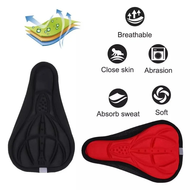 New 3D Saddle Seat NEW Soft Bike Seat Cover Comfortable Foam Seat Cushion Cycling Saddle for Bike Accessories